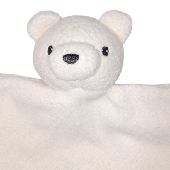 H&M Plush Bear Cream Sherpa Crinkle Baby Lovey Security Blanket Toy 9.5" - Picture 2 of 4